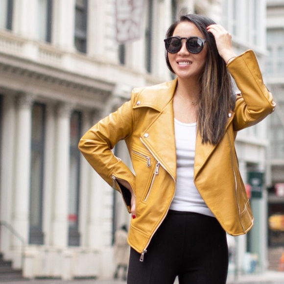 Elizabeth and James Yellow Moto Jacket - Picture 2 of 4